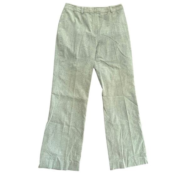 St. John Sport Brown & Tan Cotton Linen Blend Wide Leg Shimmer Pants Size 6 - Picture 1 of 4